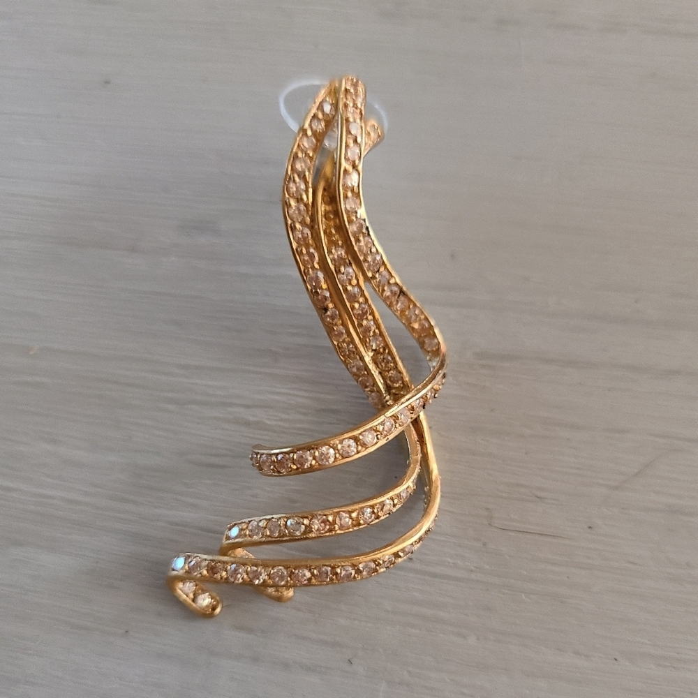 925 sterling silver w 14k gold overlay - Picture 3 of 3